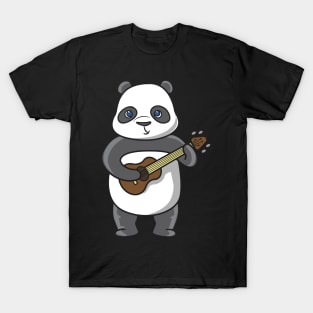 guitar playing Panda T-Shirt